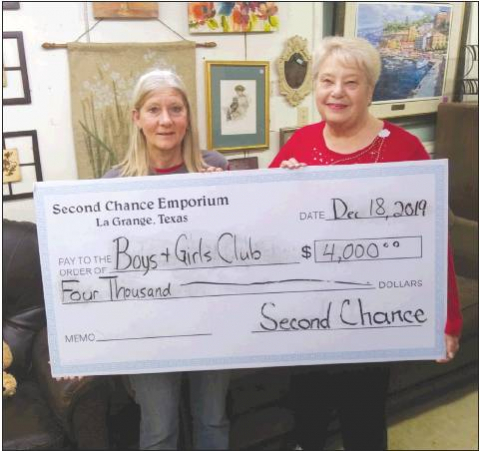 Second Chance Donates to Boys & Girls Club