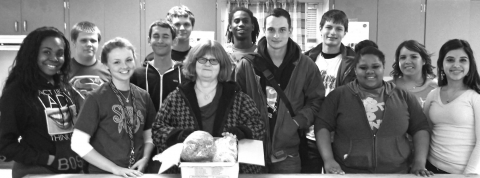 Navidad Valley CattleWomen (NVCW) donated ground beef to family and consumer science classes at high schools in Schulenburg, Hallettsville and Columbus. Pictured are students taking the course at Schulenburg High School.